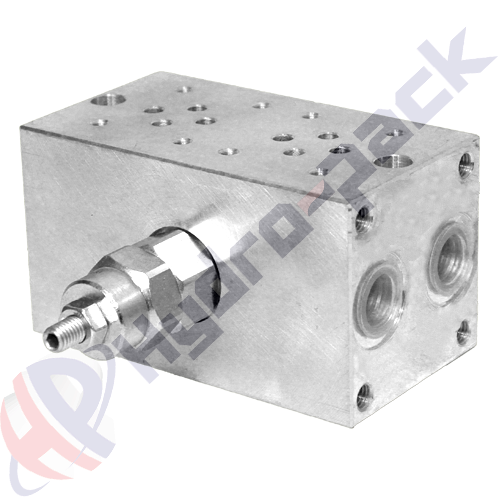 NG6-2-RV-SAE Hydraulic Block With Relief Valve
